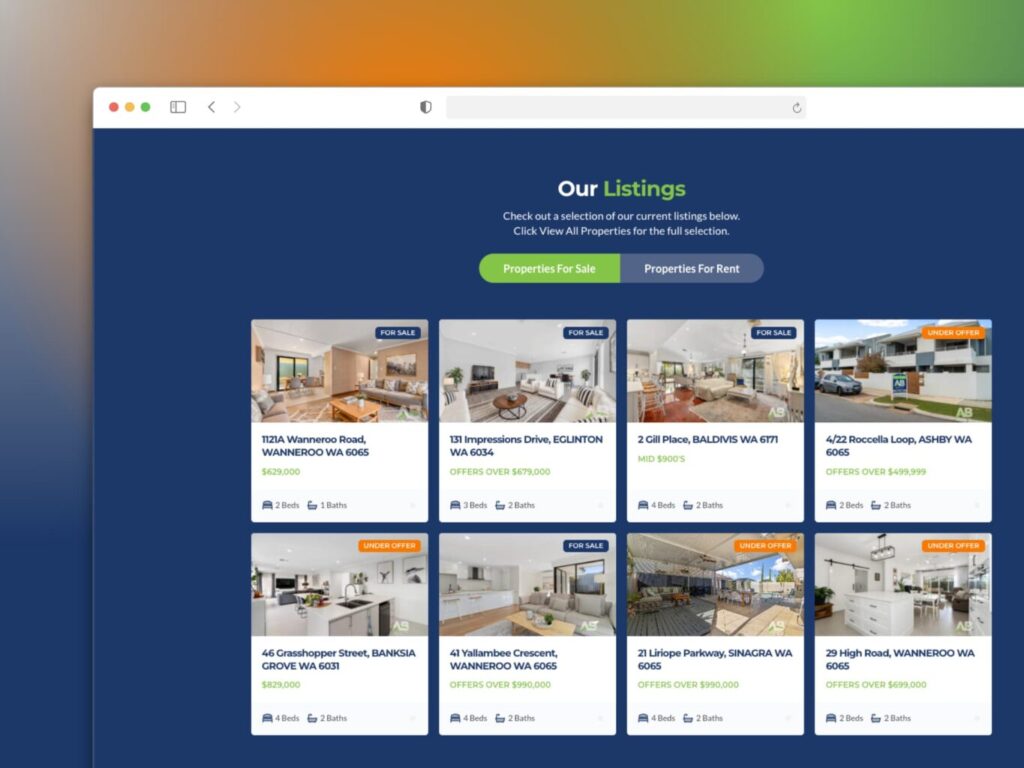 real estate reaxml property listings