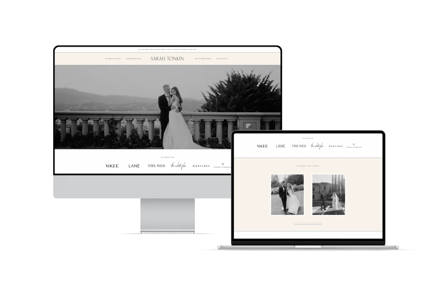 Responsive photographer website